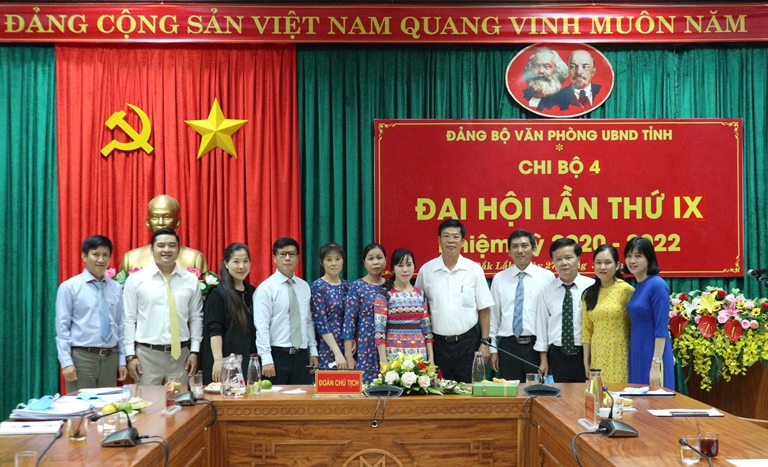 Chi bộ 4, Đảng bộ Văn phòng UBND tỉnh Đại hội lần thứ IV, nhiệm kỳ 2020 - 2022